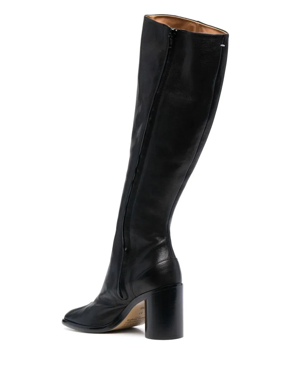 80mm Tabi Knee-High Boots - Black