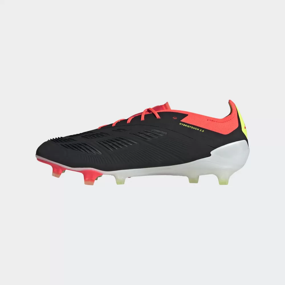 Adidas Predator Elite Low FG Football Boots (Black/White/Solar Red)