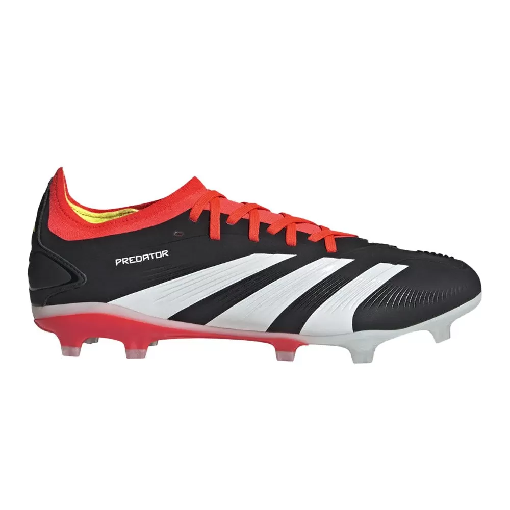 Adidas Predator Pro FG Football Boots (Black/White/Solar Red)