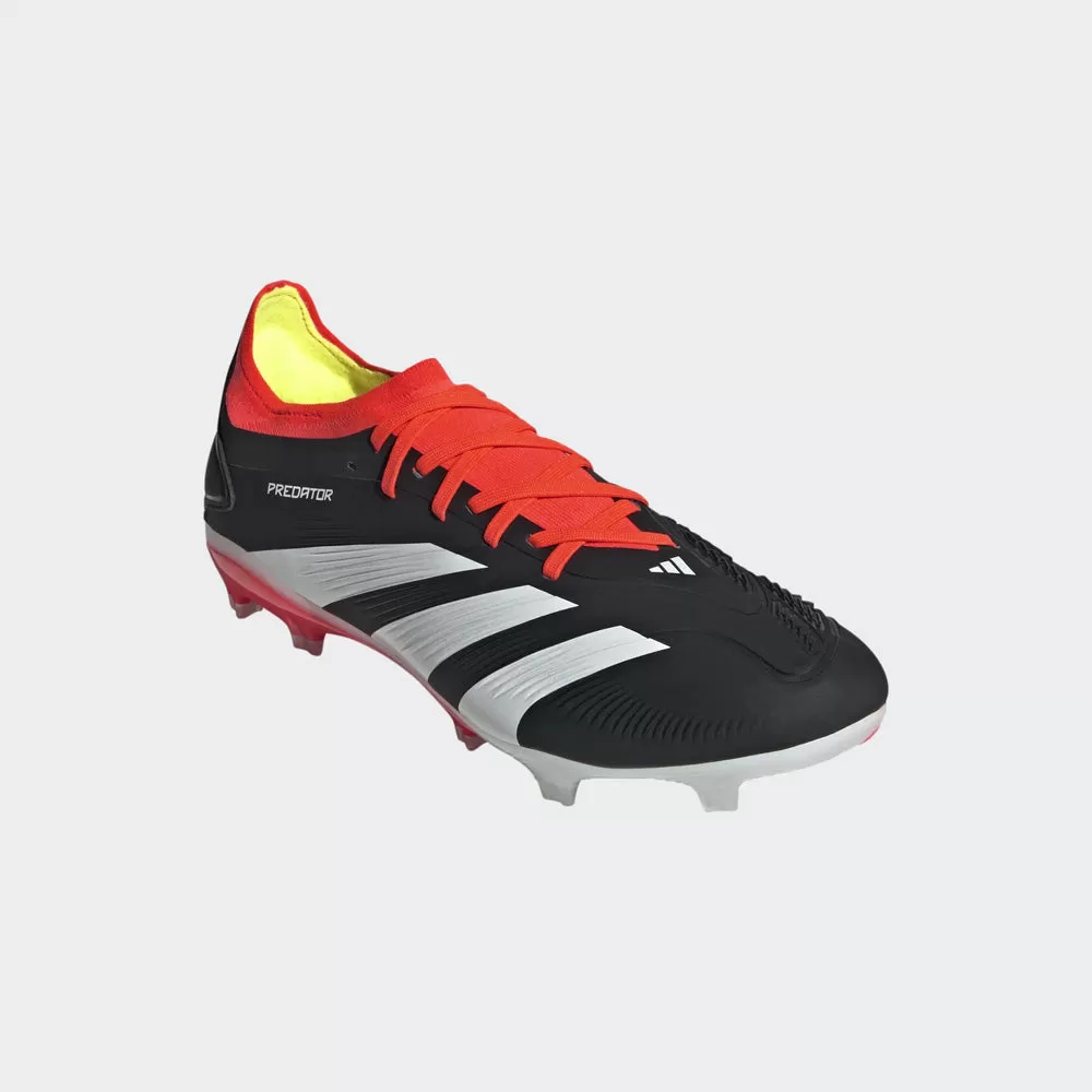 Adidas Predator Pro FG Football Boots (Black/White/Solar Red)