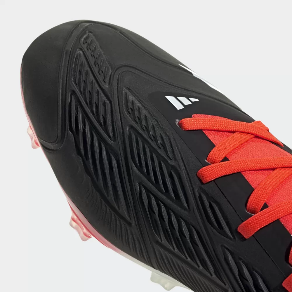 Adidas Predator Pro FG Football Boots (Black/White/Solar Red)