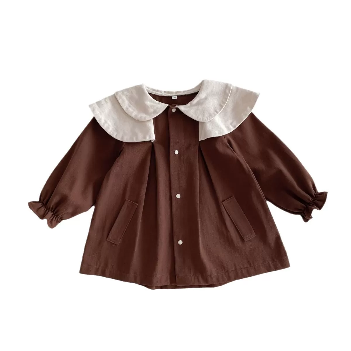 Baby Kid Girls Solid Color Jackets Outwears Wholesale 24030197