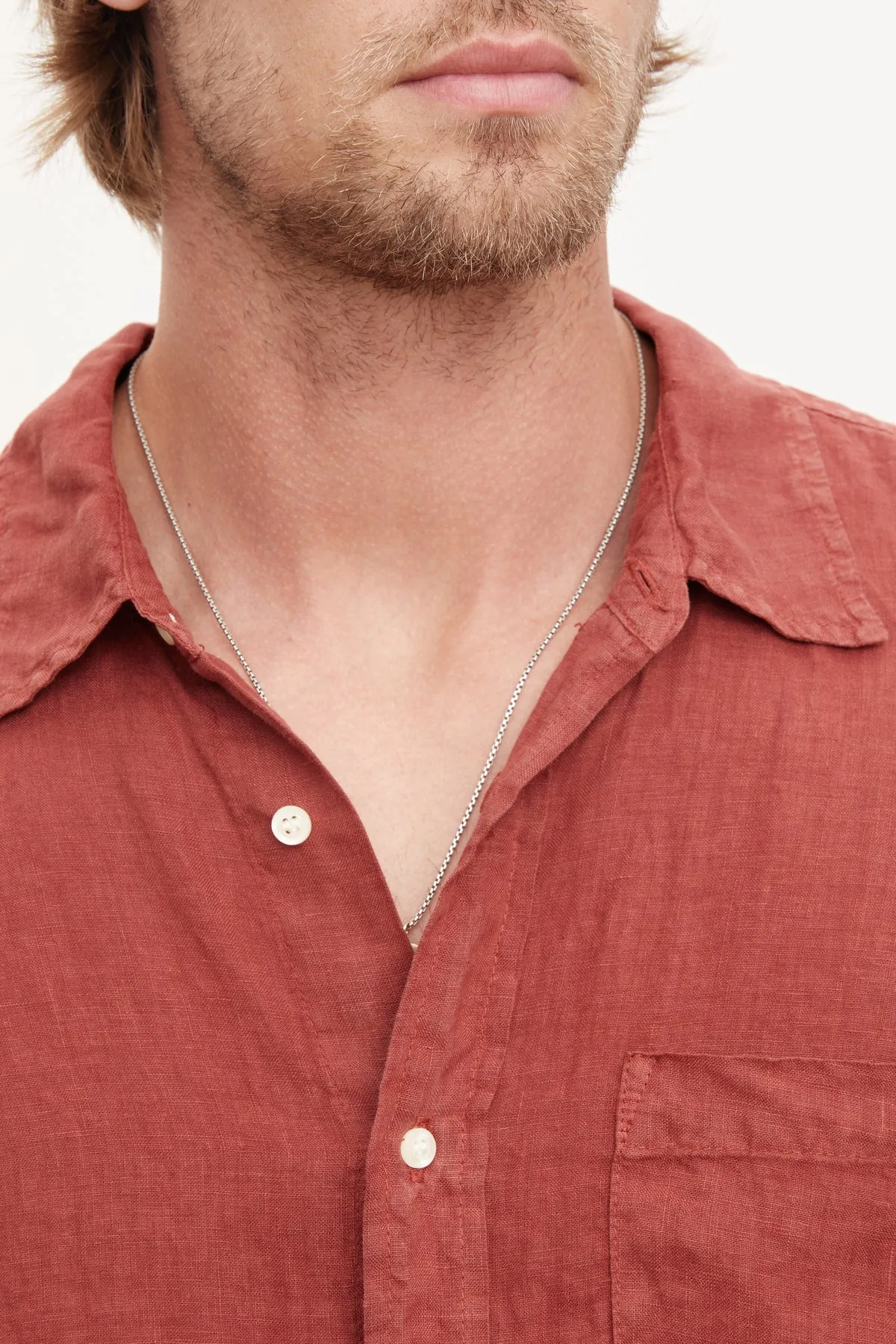 BENTON LINEN BUTTON-UP SHIRT