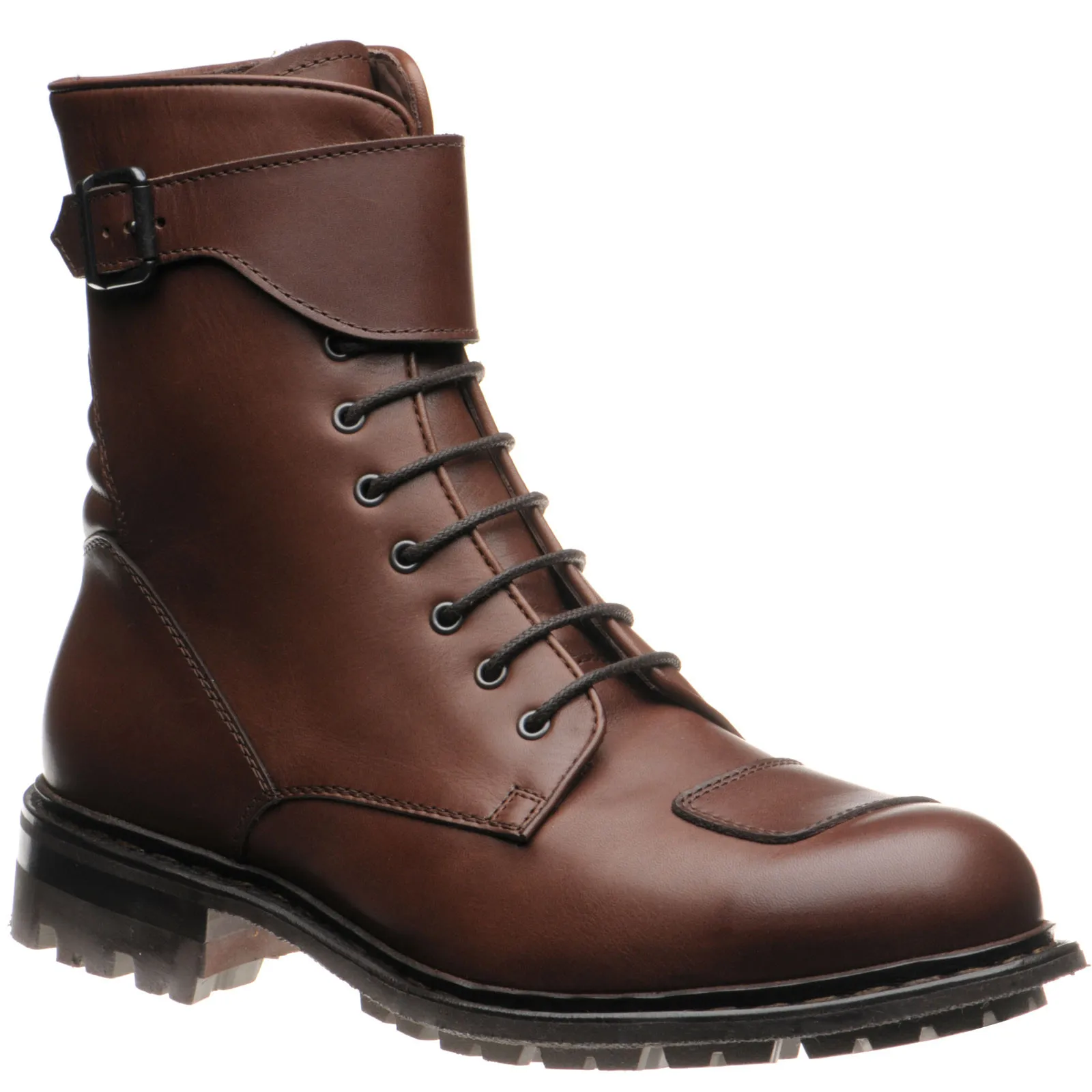 Biker rubber-soled boots