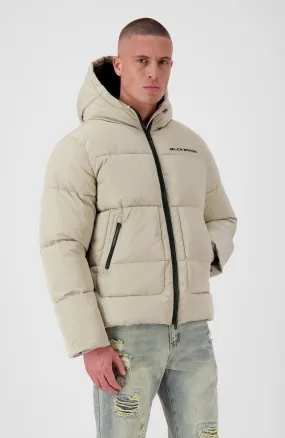 BLOCK PUFFER JACKET | Sand