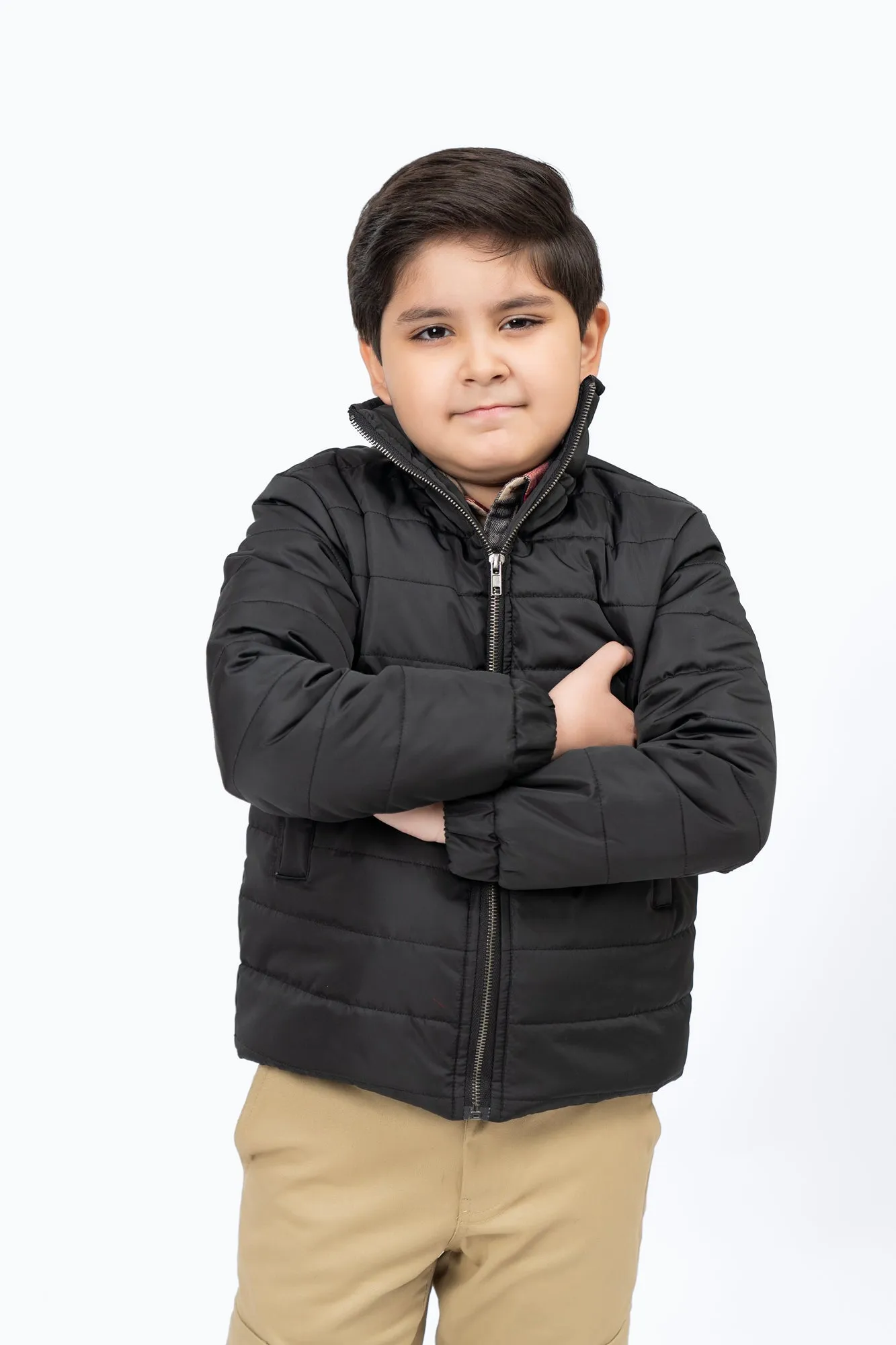 Boys Puffer Jacket - Black