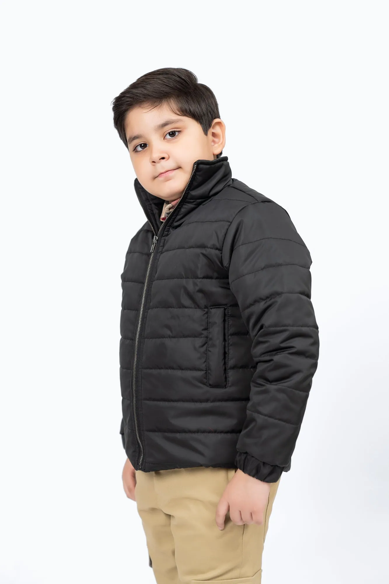 Boys Puffer Jacket - Black