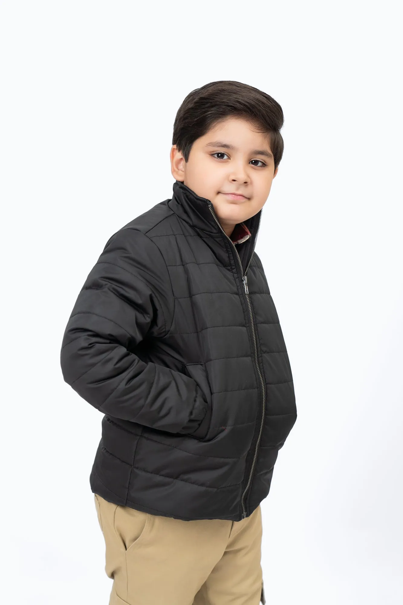 Boys Puffer Jacket - Black