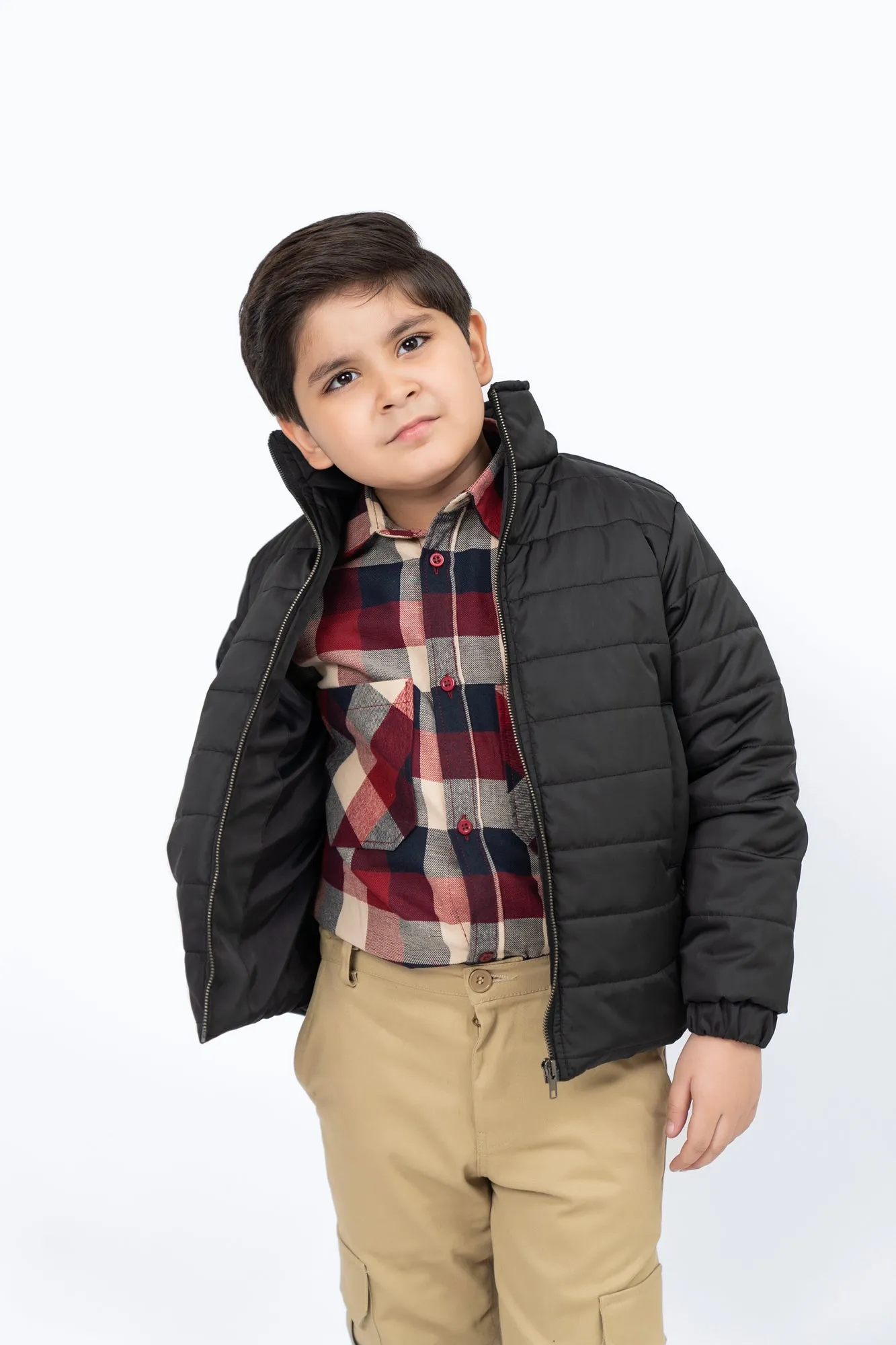 Boys Puffer Jacket - Black