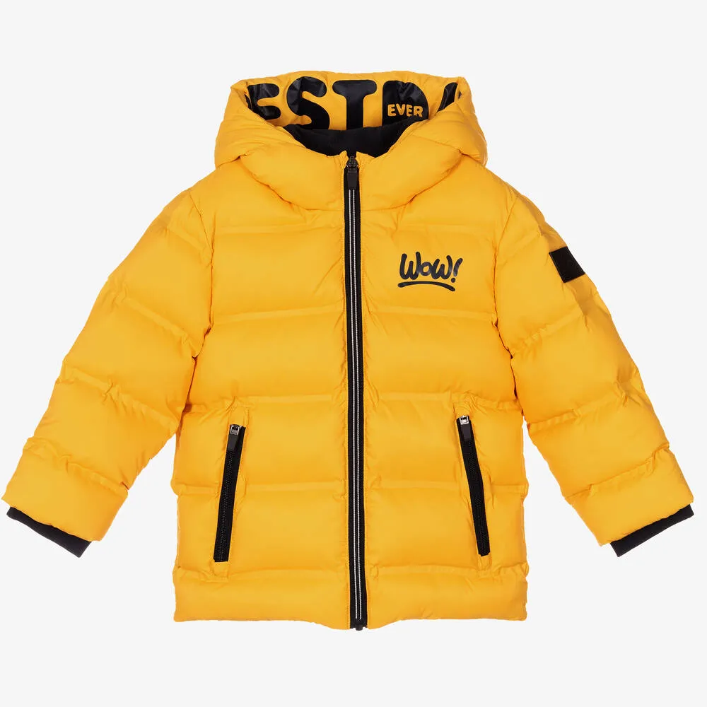 Boys Yellow Puffer Jacket