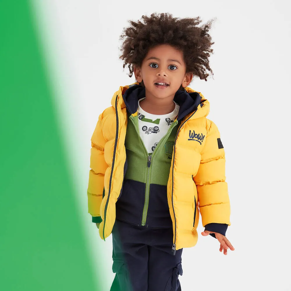 Boys Yellow Puffer Jacket