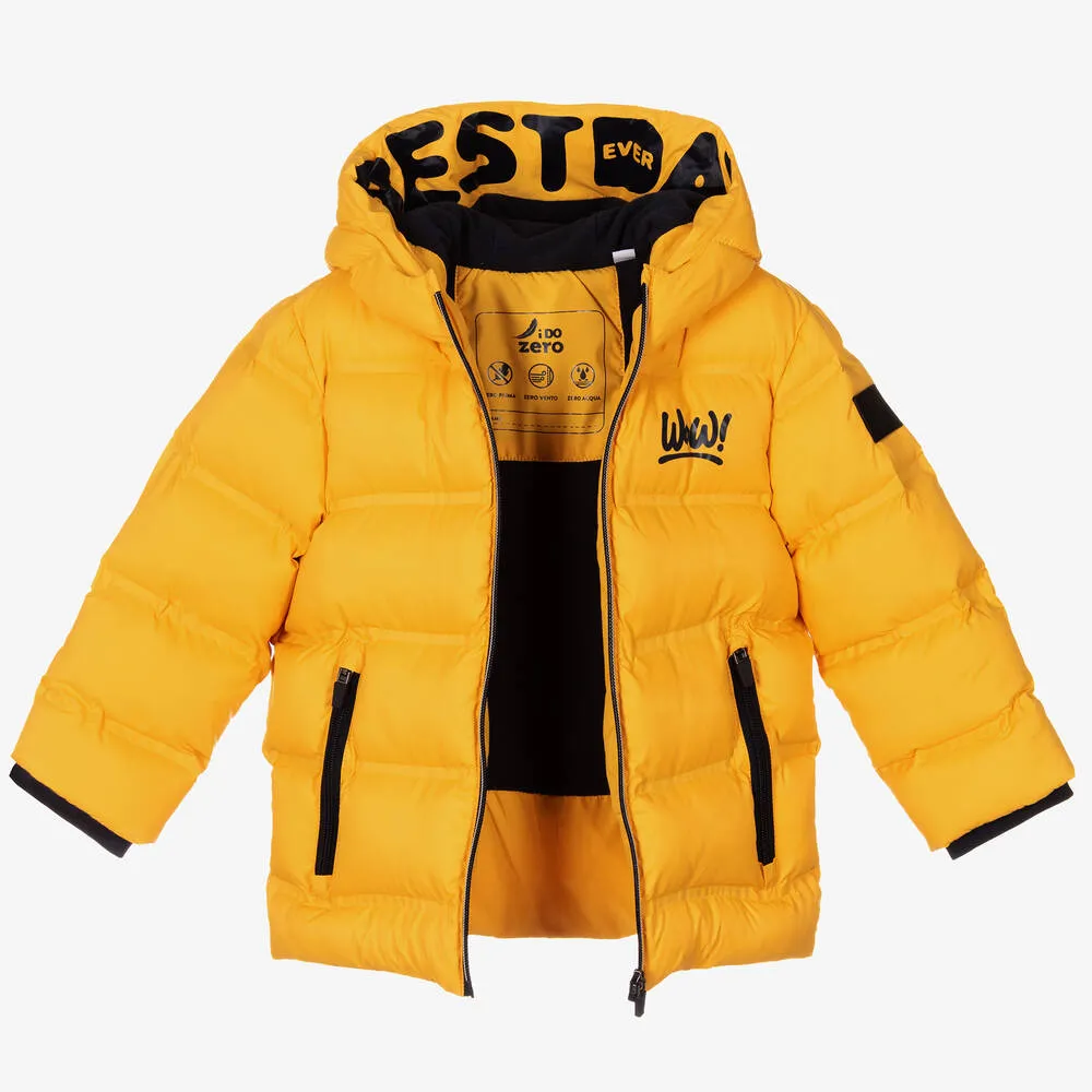 Boys Yellow Puffer Jacket