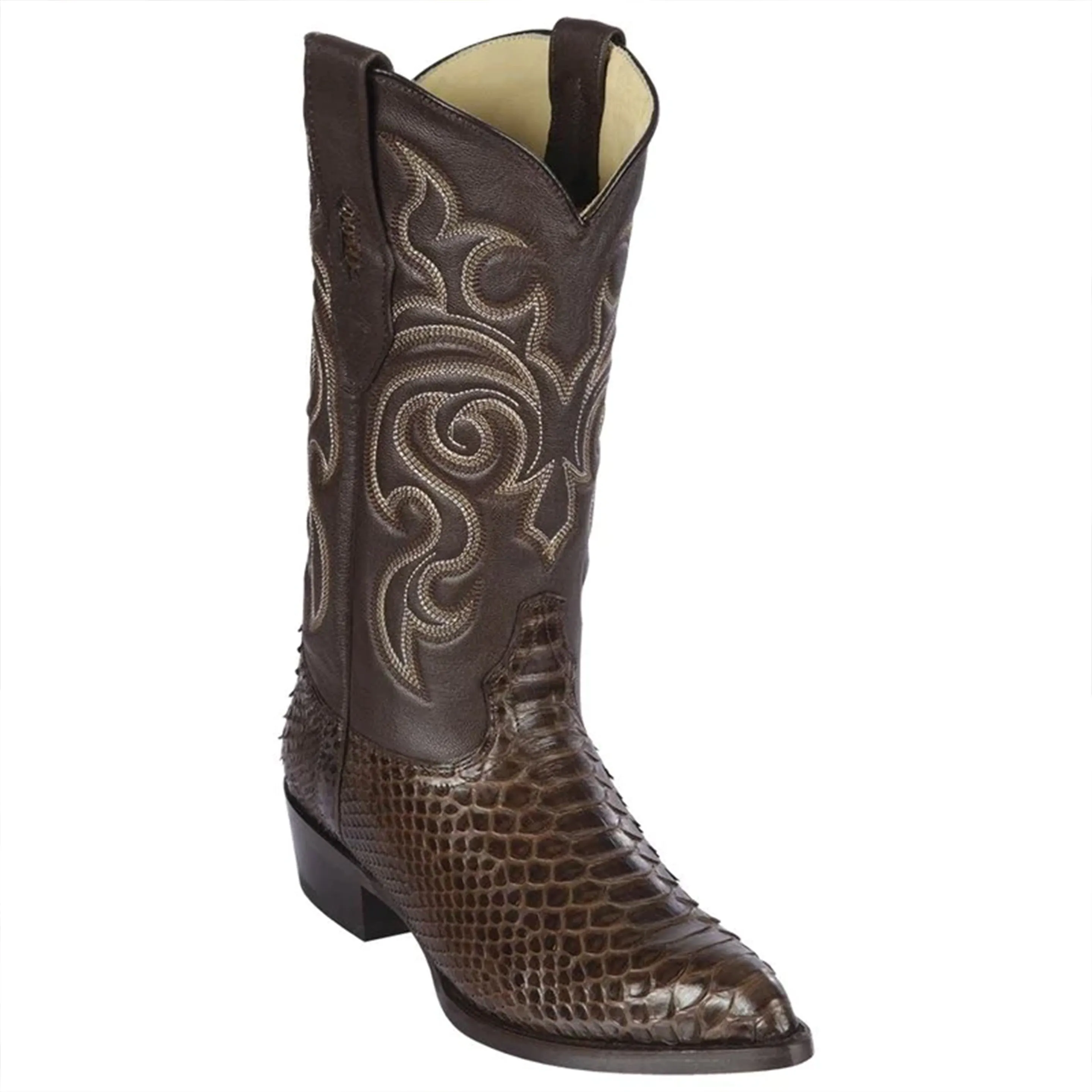 Brown Snakeskin Boots