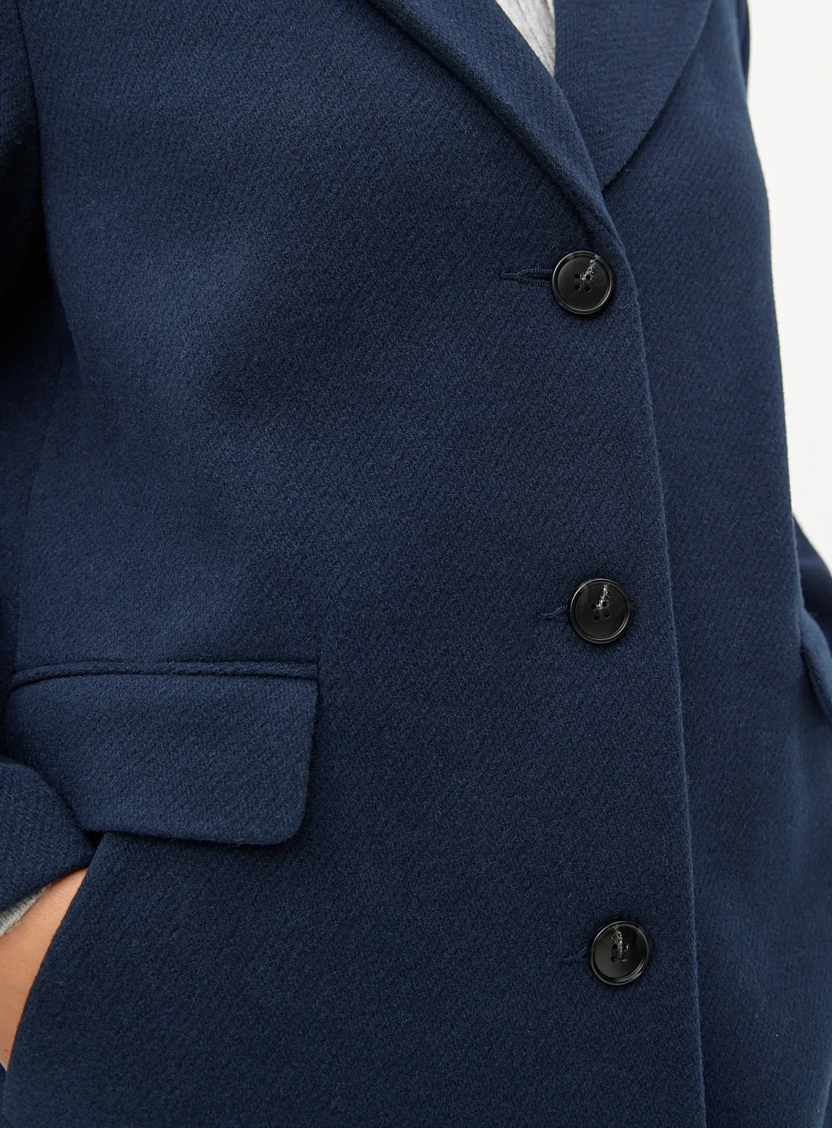 Buy Navy Twill Tailored Coat 18 | Coats | Tu