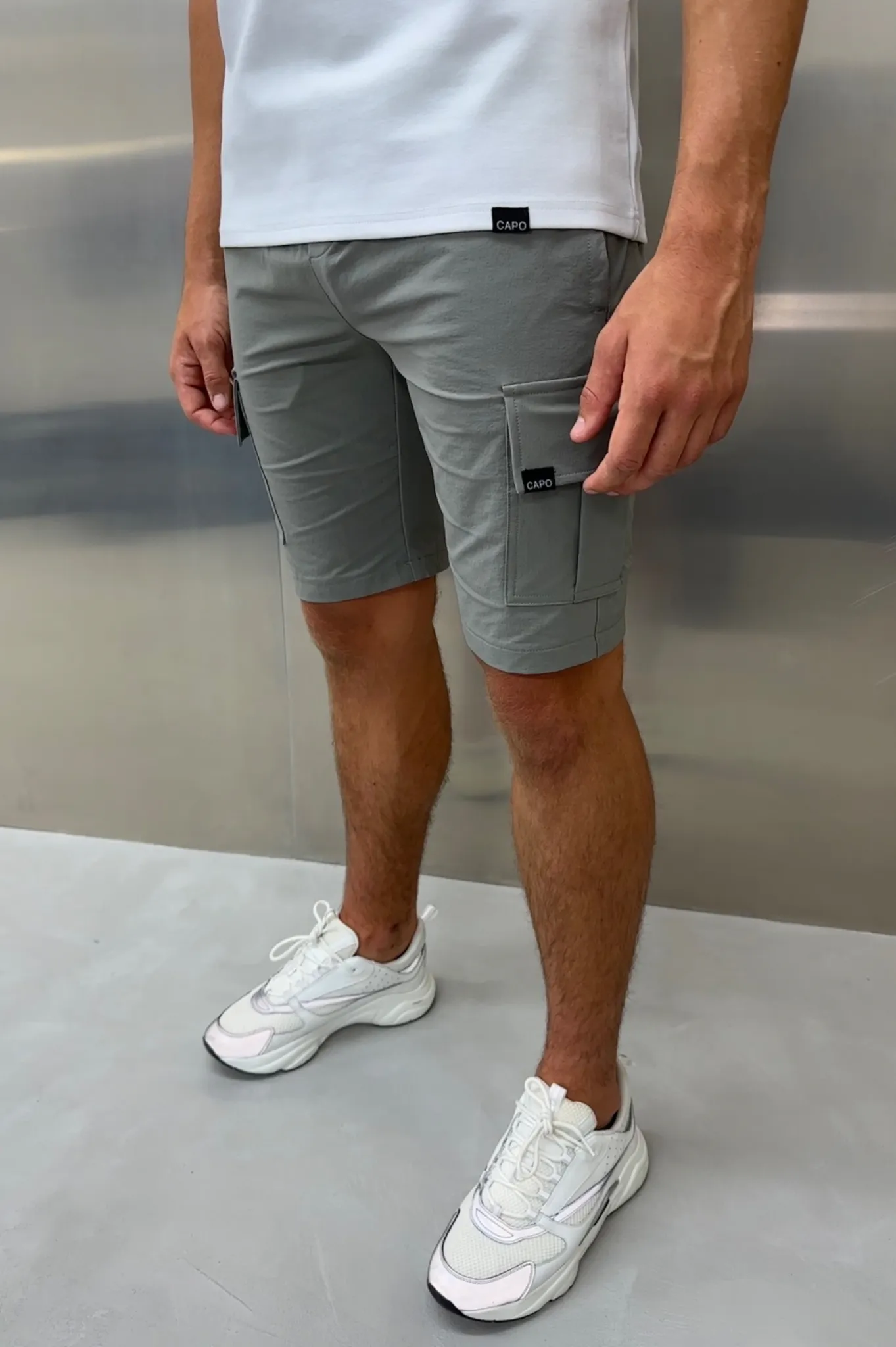 Capo UTILITY Cargo Short - Light Grey