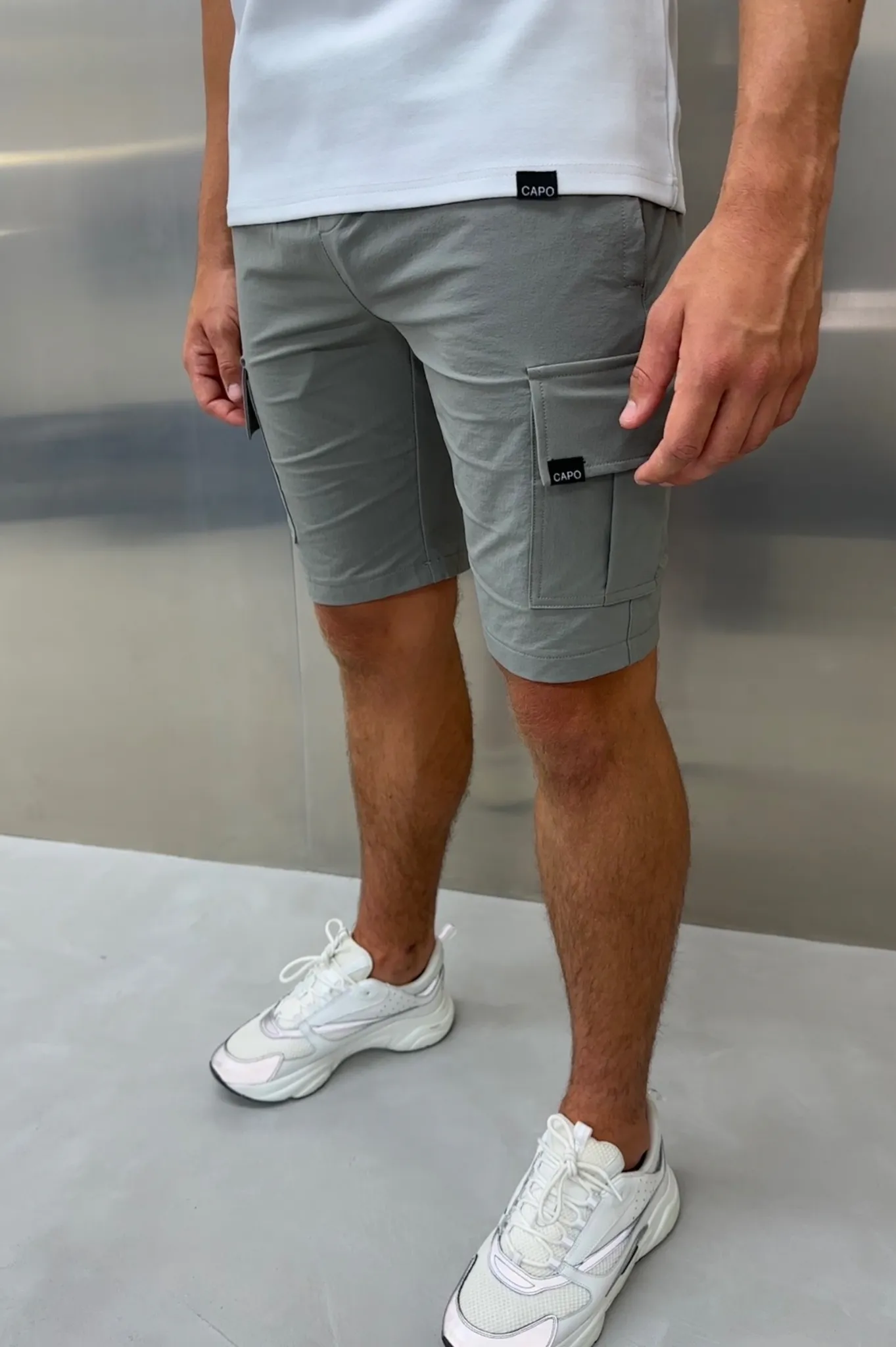 Capo UTILITY Cargo Short - Light Grey