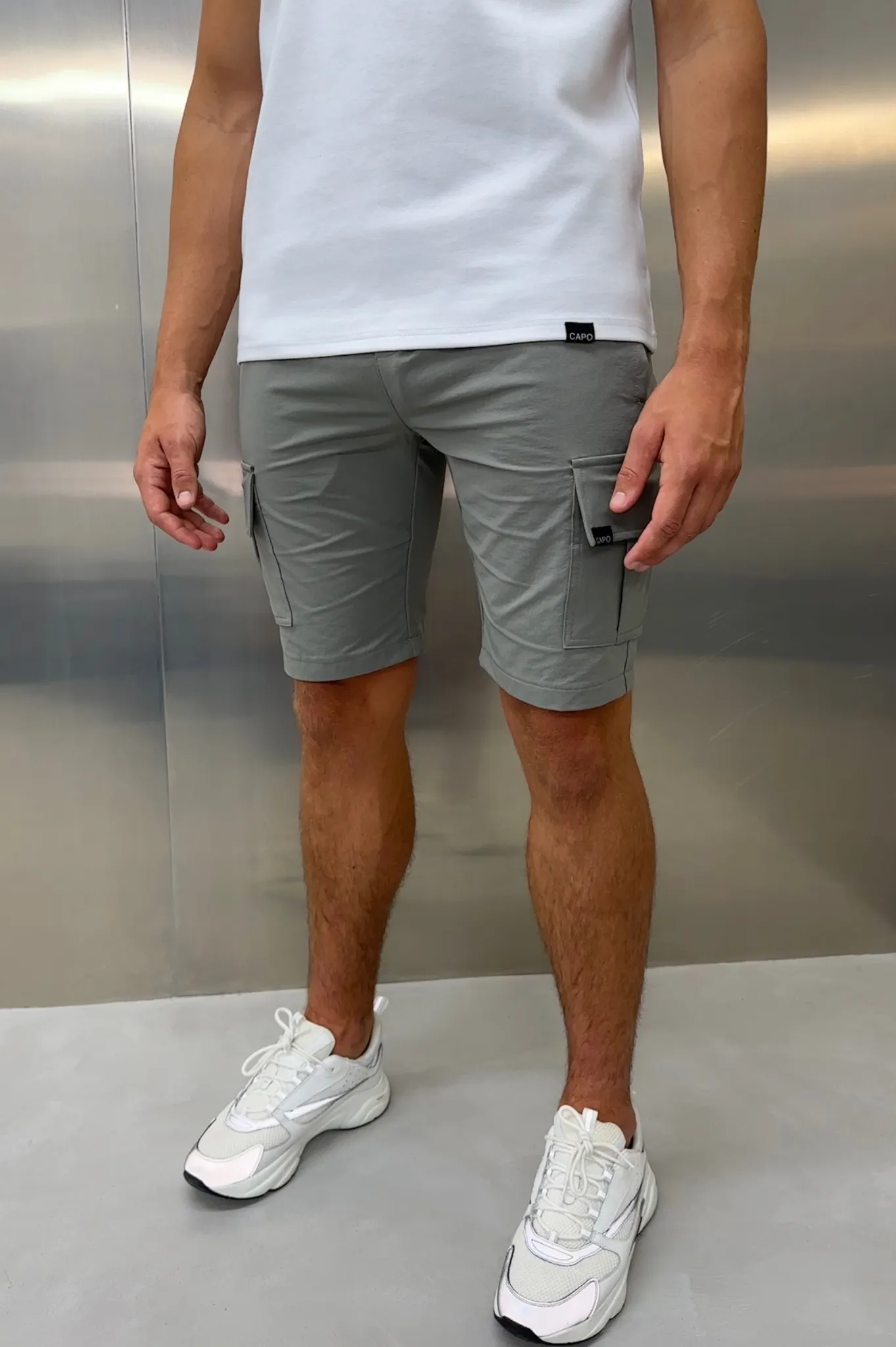 Capo UTILITY Cargo Short - Light Grey