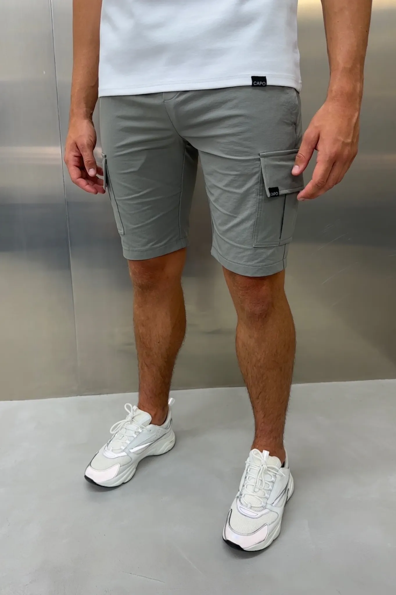 Capo UTILITY Cargo Short - Light Grey