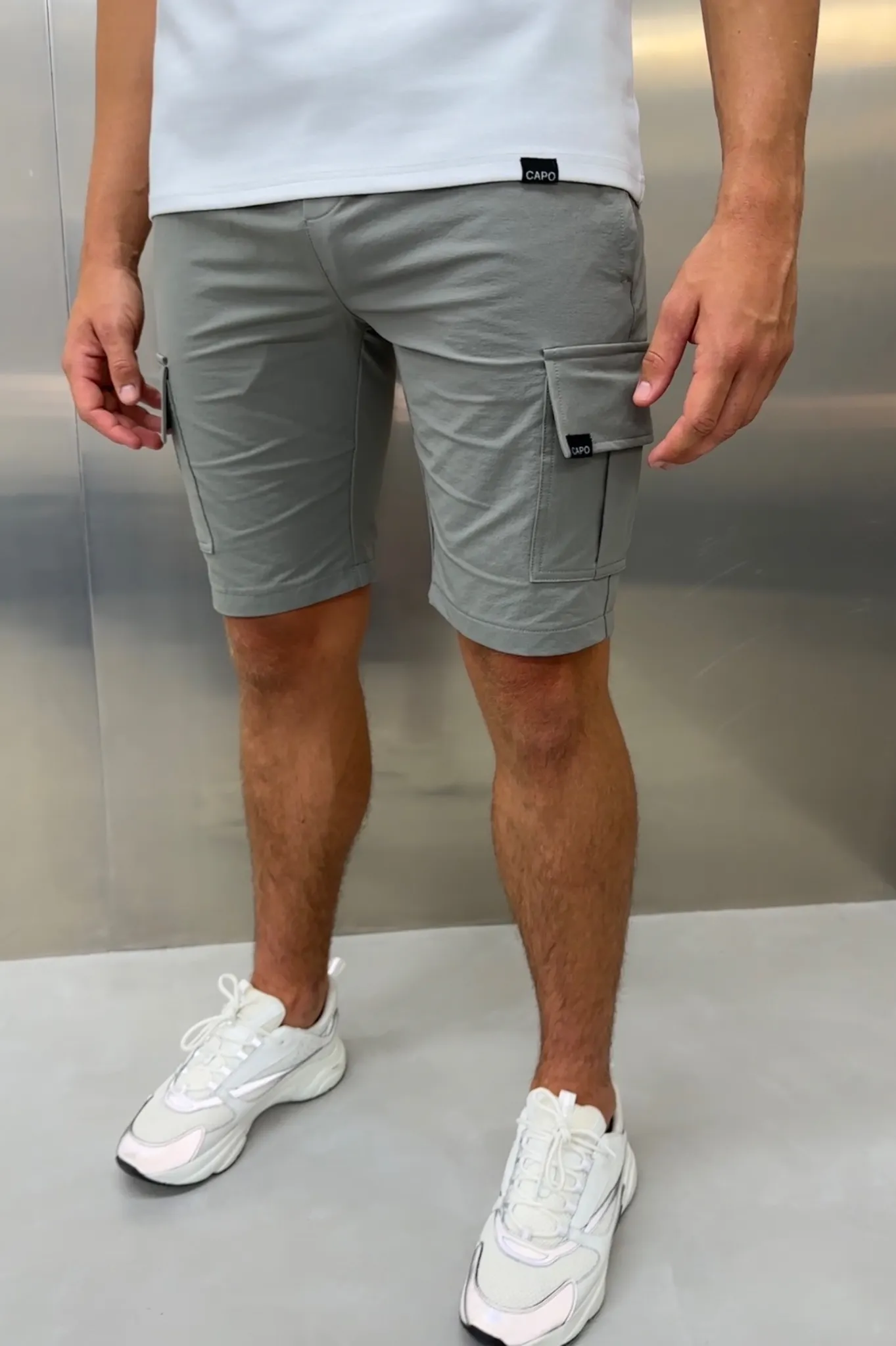 Capo UTILITY Cargo Short - Light Grey