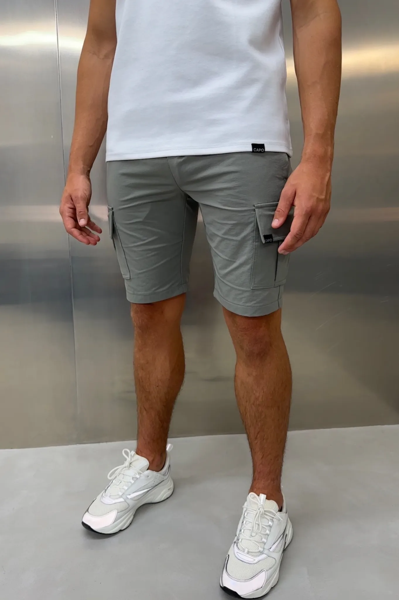 Capo UTILITY Cargo Short - Light Grey