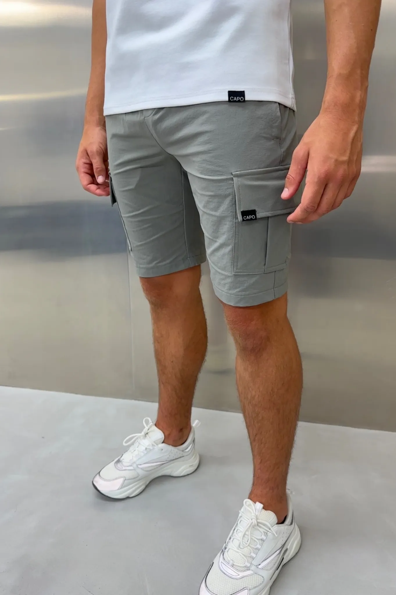 Capo UTILITY Cargo Short - Light Grey