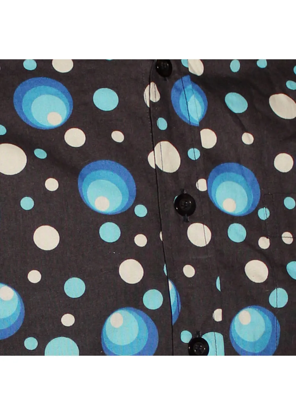 Chenaski Men's Dots & Spots 70's Shirt Navy