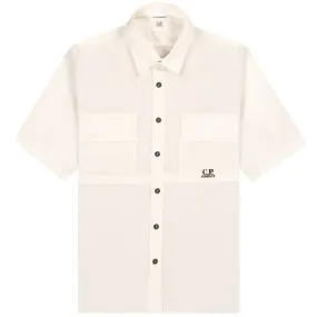 C.P. Company Double Pocket Utility Shirt White