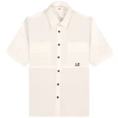 C.P. Company Double Pocket Utility Shirt White