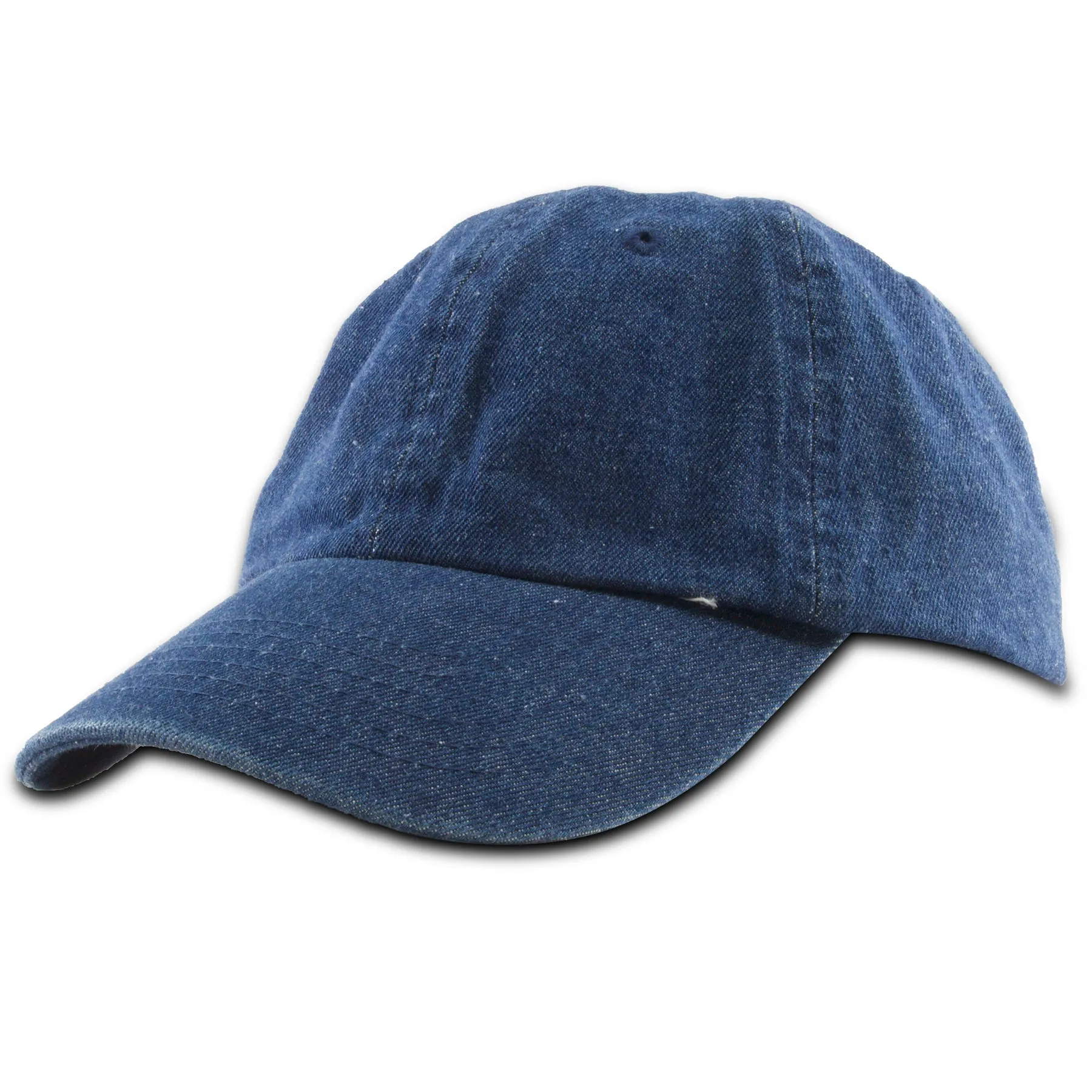 Dark Denim Blank Adjustable Dad Hat