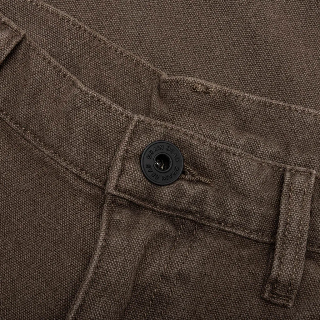 Double Knee Utility Pant - Brown