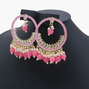 Ear Jhumki - Pink