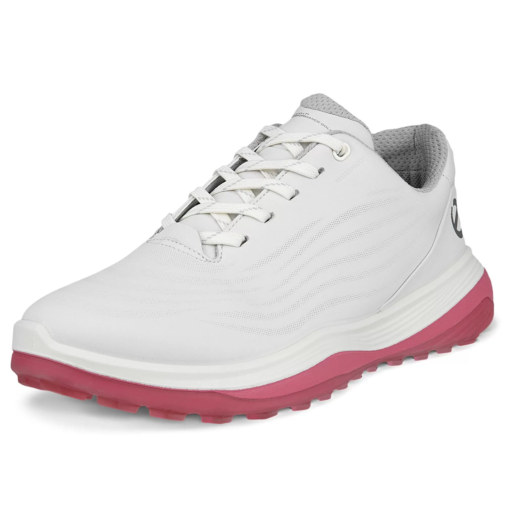 Ecco LT1 Ladies Golf Shoes White/Bubble Gum