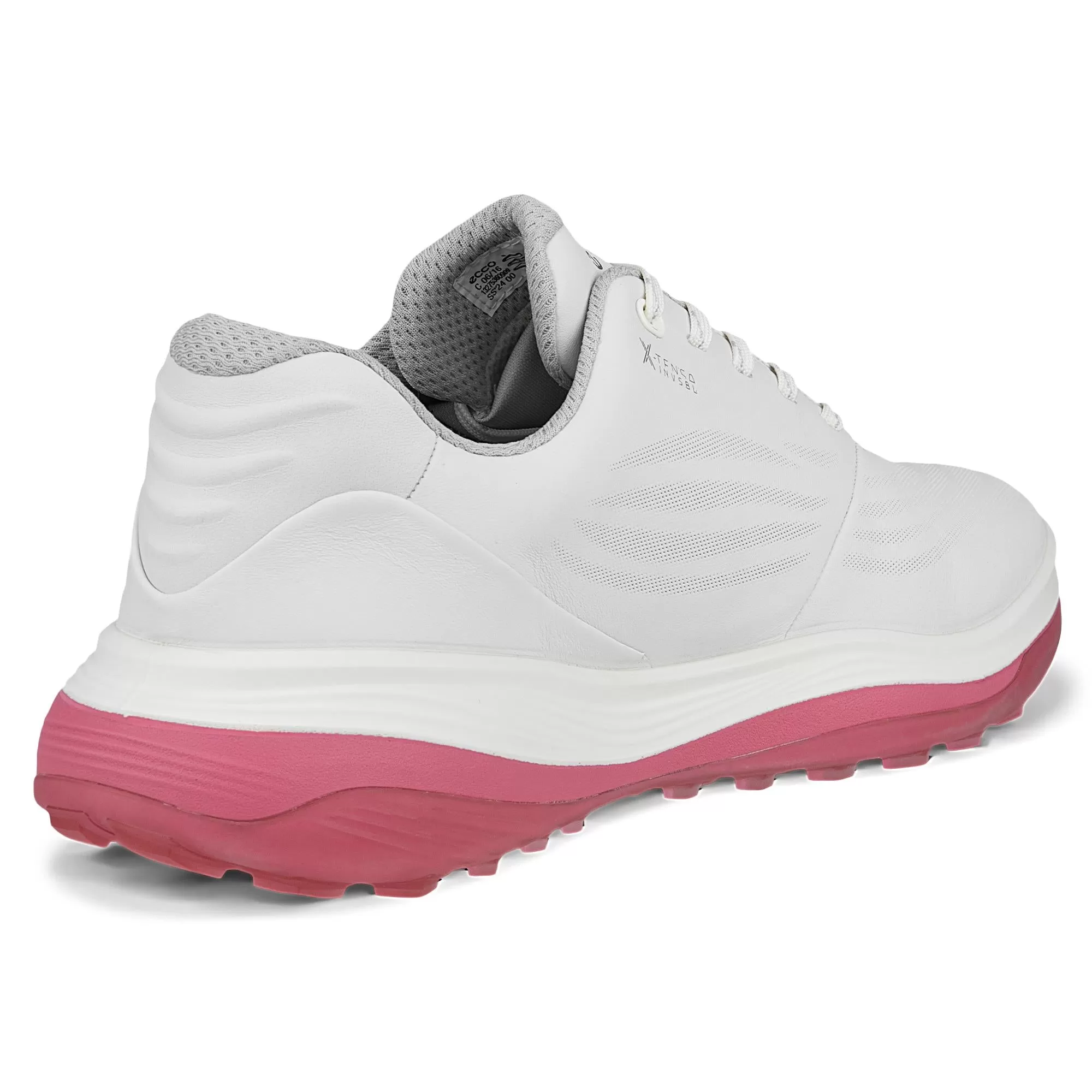 Ecco LT1 Ladies Golf Shoes White/Bubble Gum