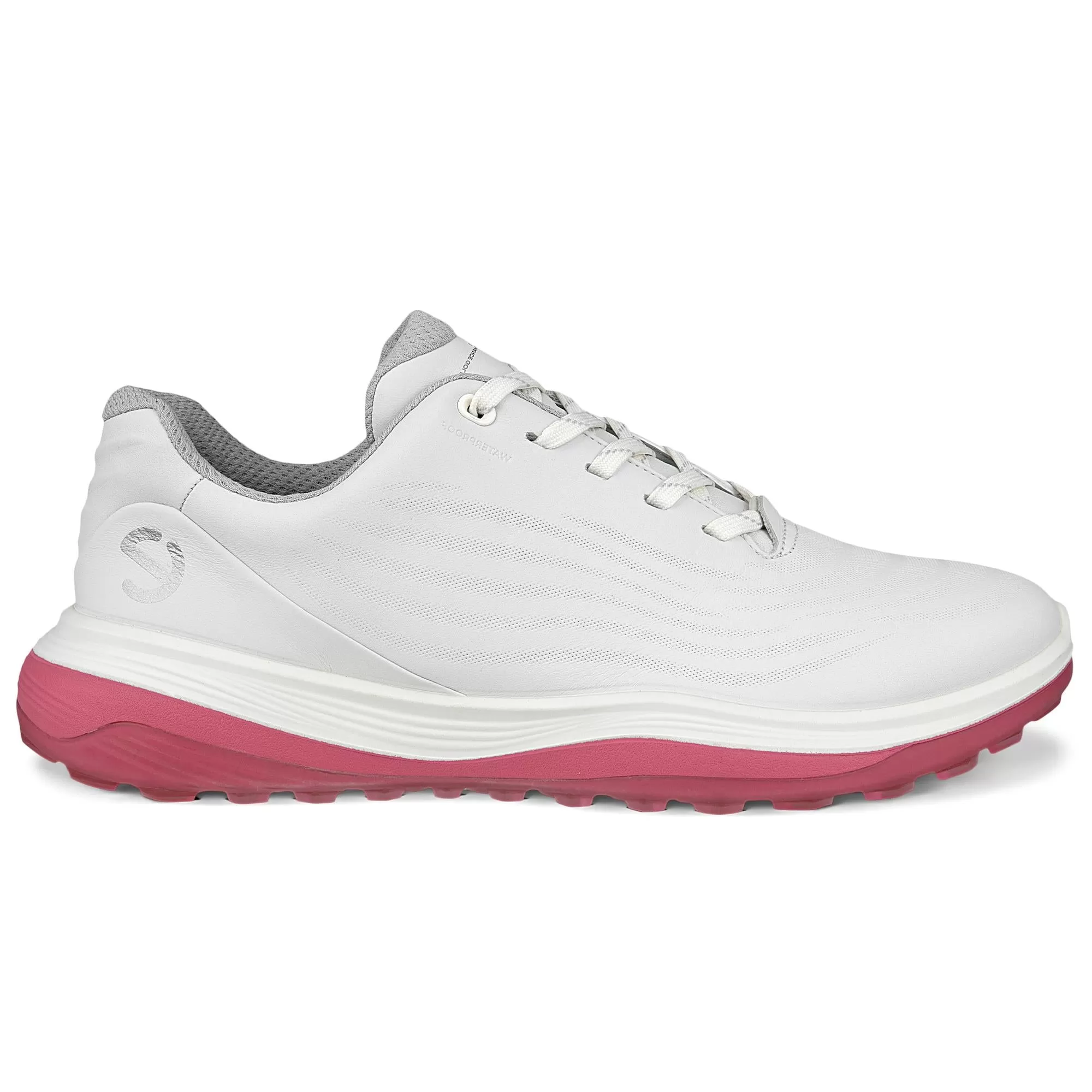 Ecco LT1 Ladies Golf Shoes White/Bubble Gum