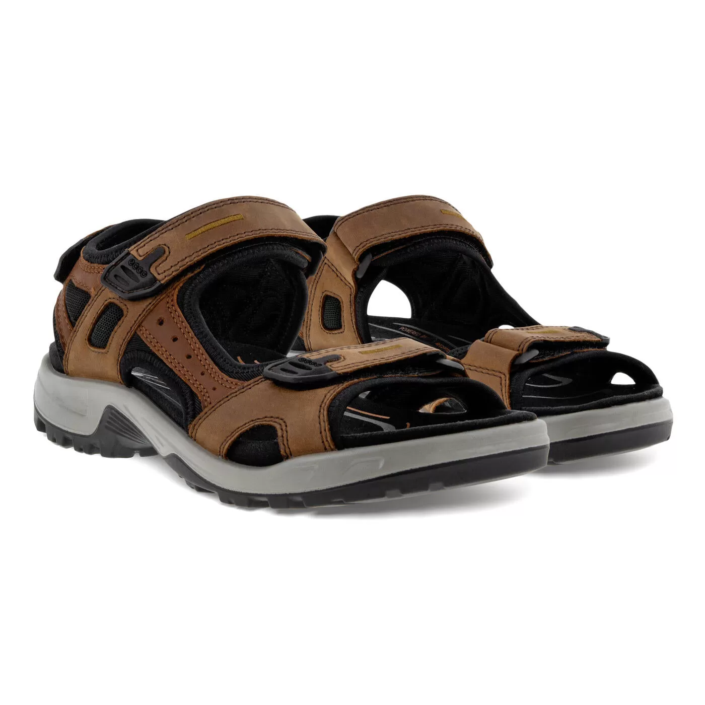 Ecco - Men's Yucatan Espresso/Cocoa Brown Sandals 069564-56401