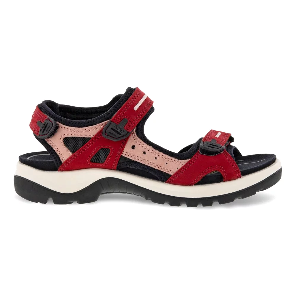 Ecco Women's Yucatan Sandal - Chili Red/Damask Rose