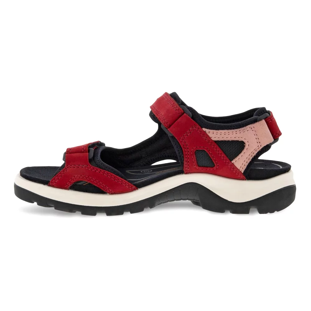 Ecco Women's Yucatan Sandal - Chili Red/Damask Rose