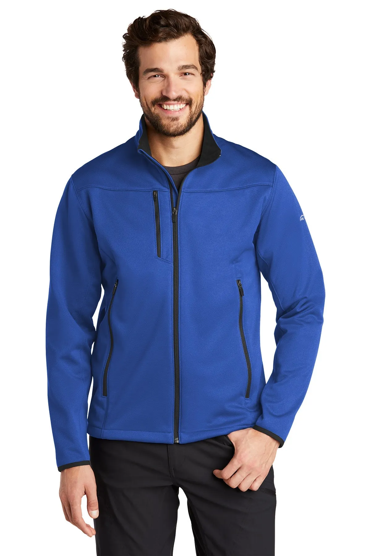 Eddie Bauer Weather-Resist Custom Soft Shell Jackets, Cobalt Blue