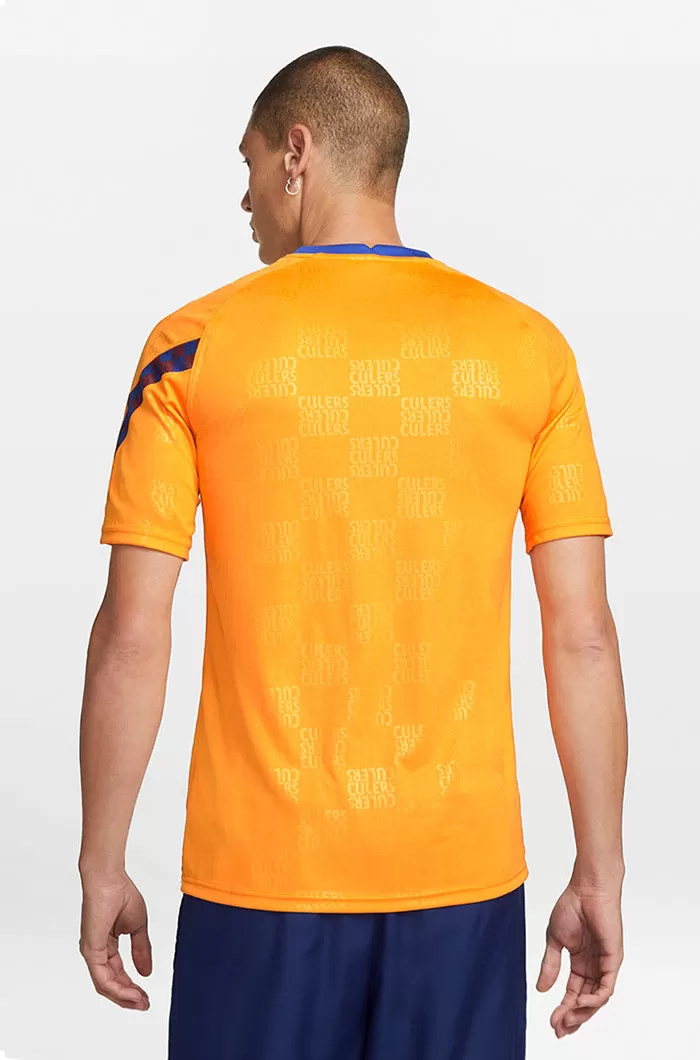 FC Barcelona orange pre-match shirt 21/22 - La Liga