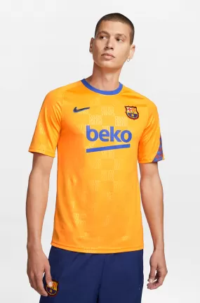 FC Barcelona orange pre-match shirt 21/22 - La Liga