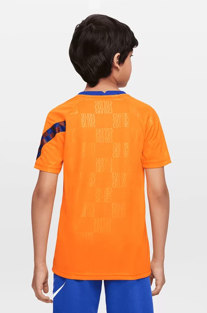 FC Barcelona pre-match orange shirt 21/22 - La Liga - Junior