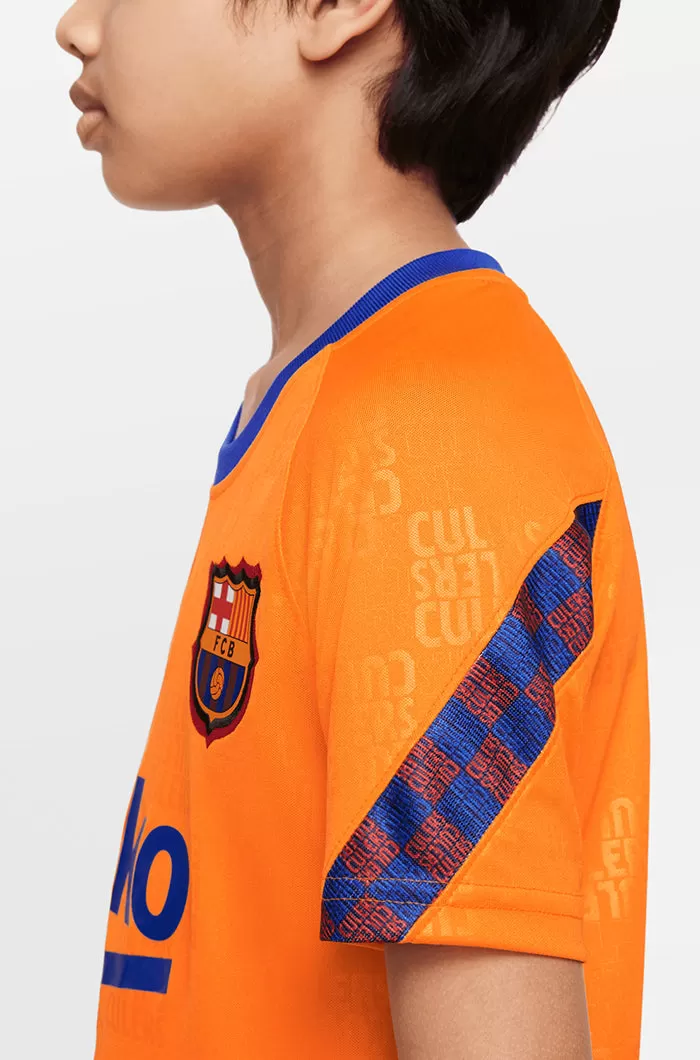 FC Barcelona pre-match orange shirt 21/22 - La Liga - Junior