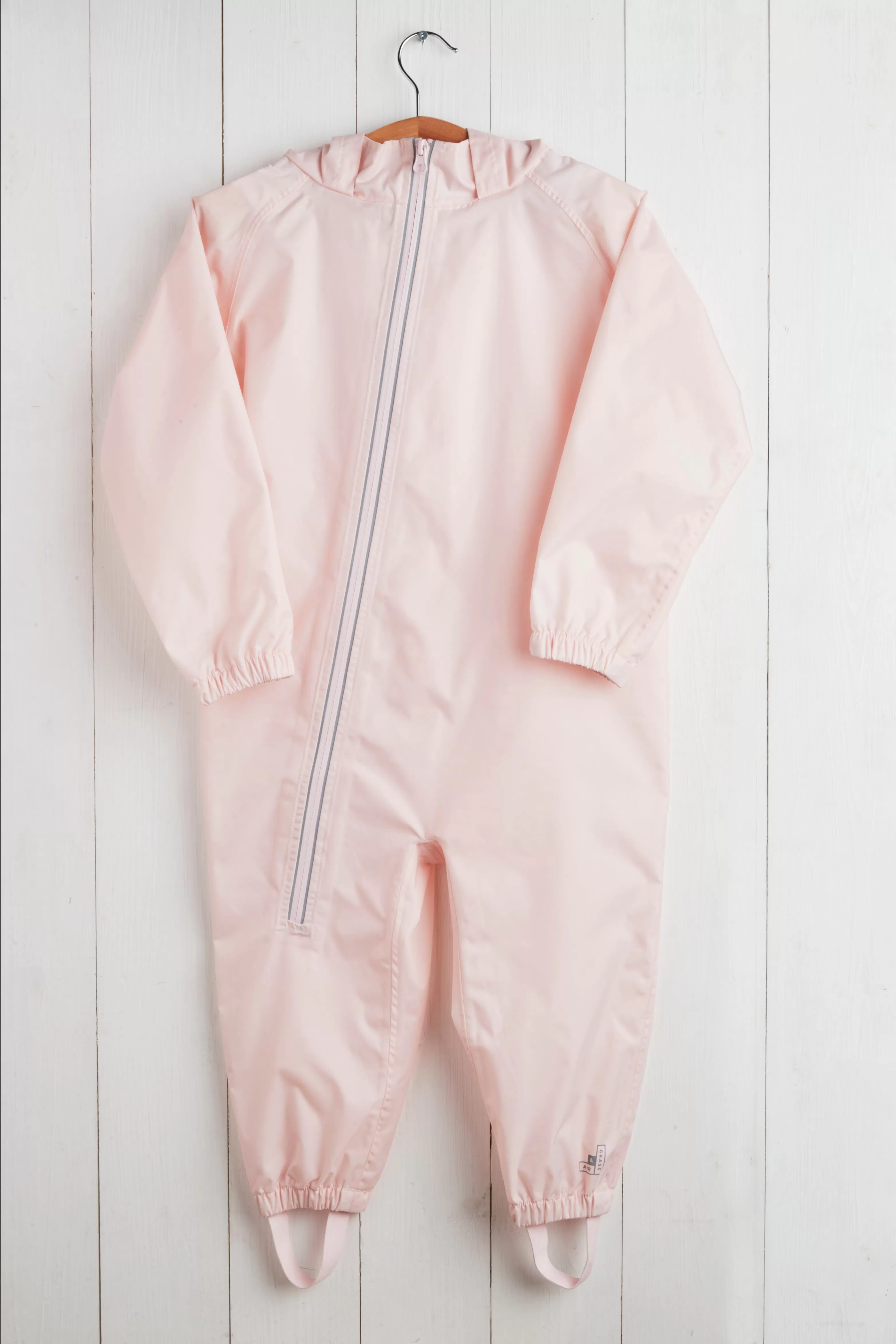 GRASS & AIR - Toddler Puddlesuit in Baby Pink