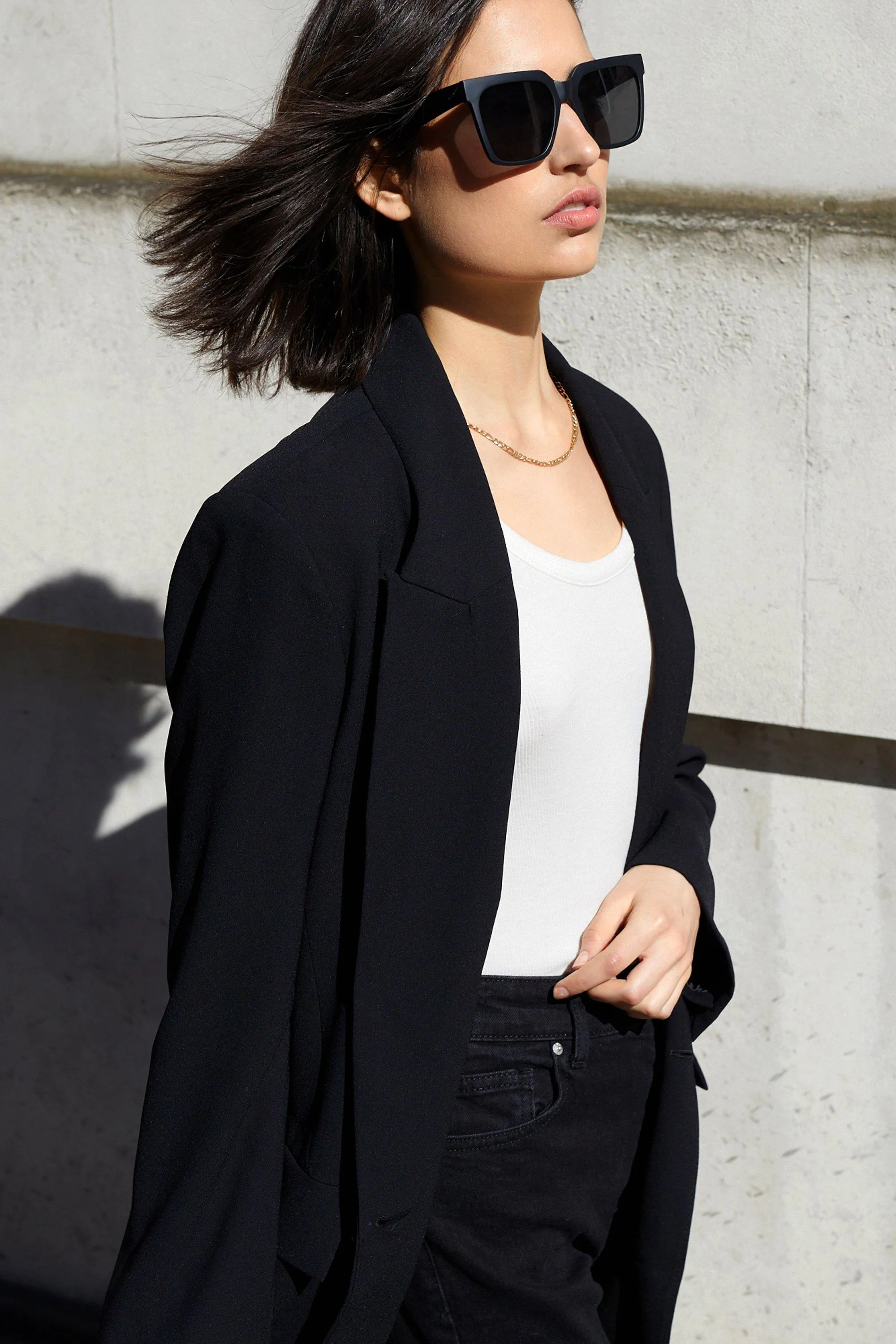 Jackets & Coats | Relaxed Double Breasted Blazer | Warehouse