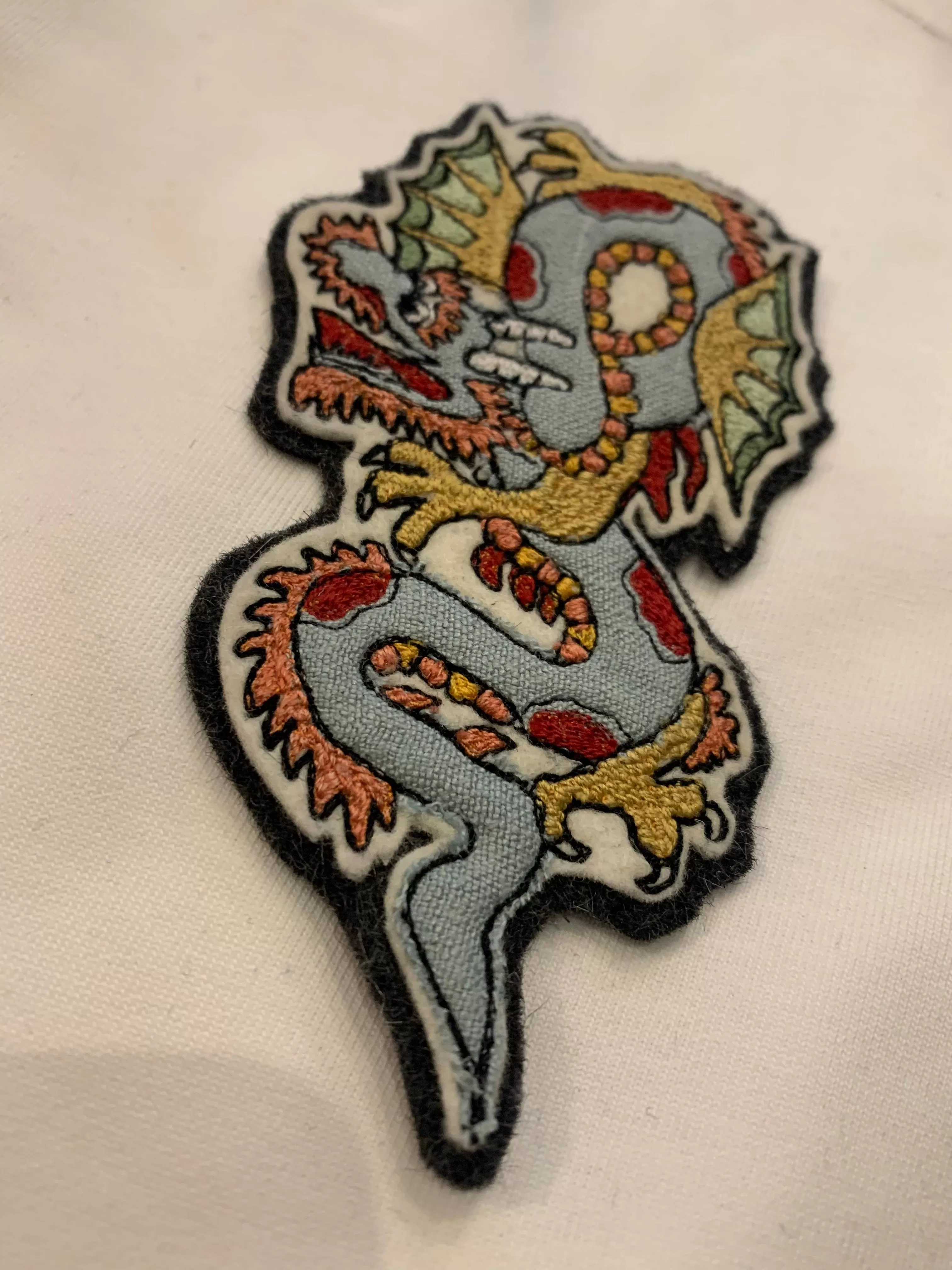 Japanese Dragon Hand Stitched Patch (Working Title exclusive)