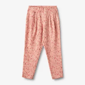 Jersey Pants Ejsa - rosette flowers