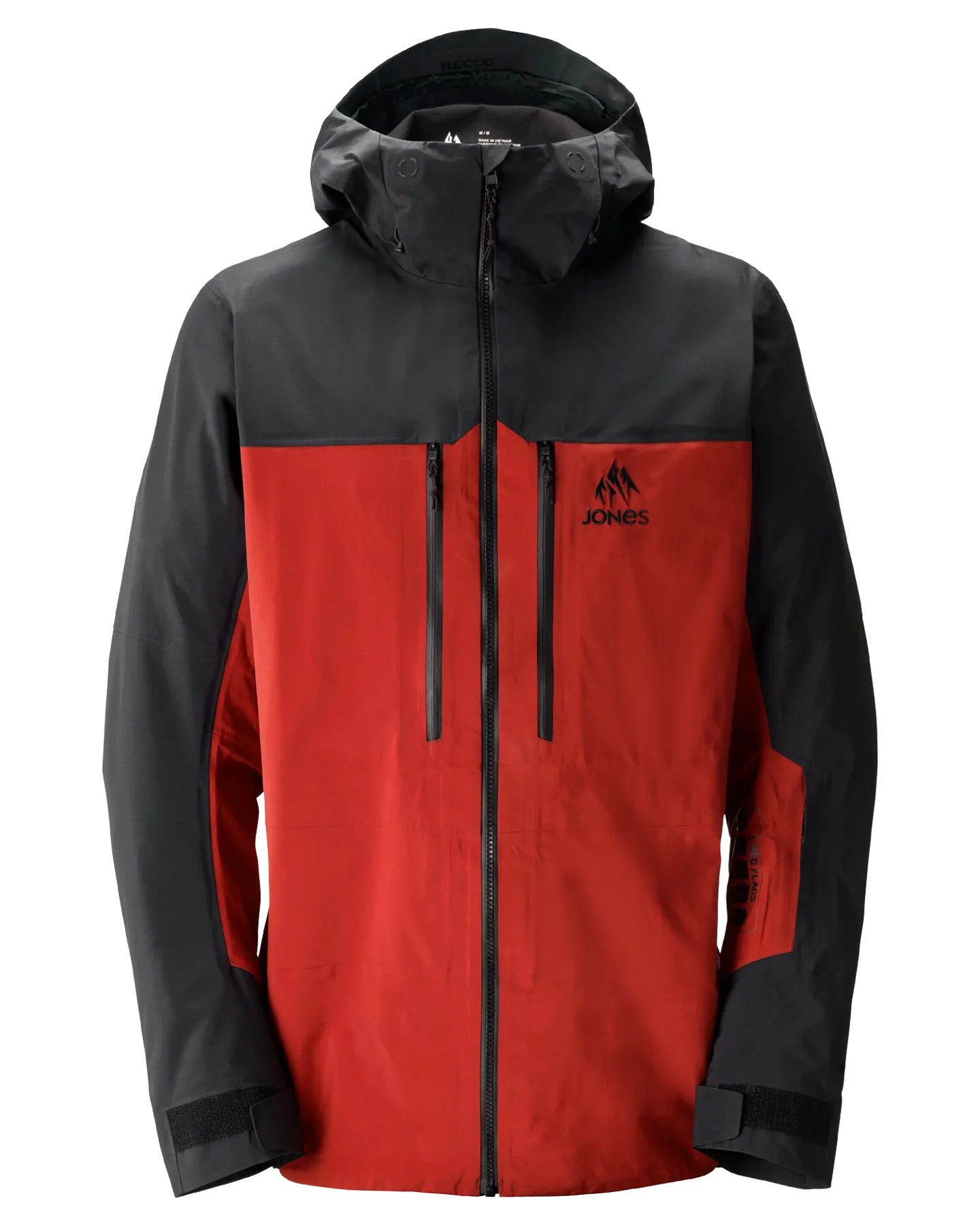 Jones Men's Shralpinist Recycled Gore-Tex Pro Snow Jacket - Safety Red - 2024 | Shop Coats & Jackets at Trojan Wake Ski 