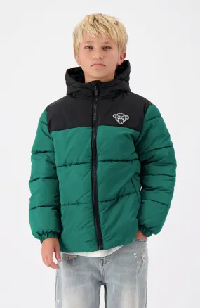 JR. PEEK PUFFER JACKET | Pine Green