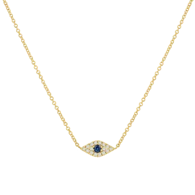 Kids Diamond Evil Eye Necklace