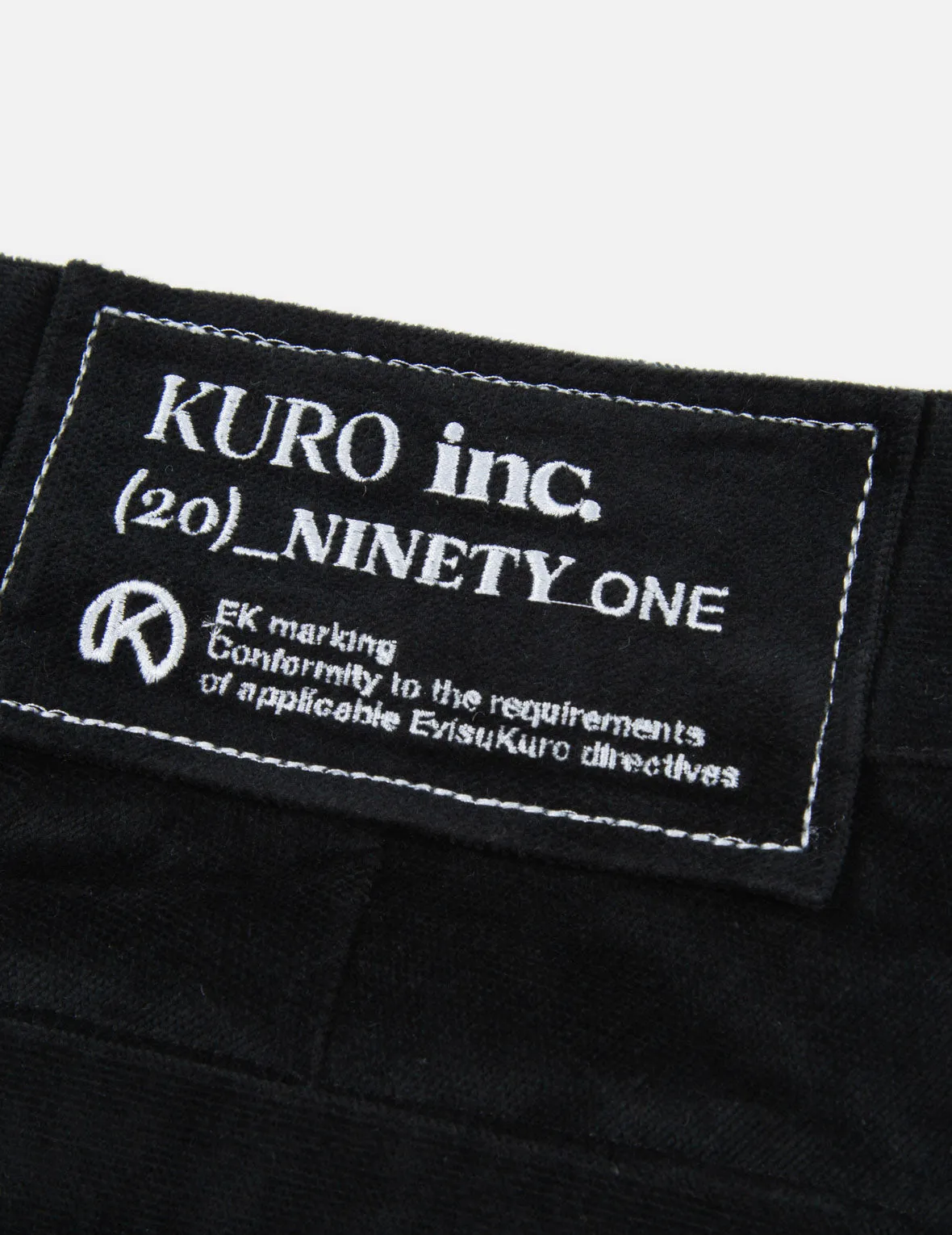 Logo Embroidered Corduroy Worker Pants